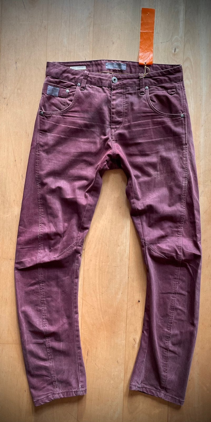 Jack & Jones Stan “ Anti Fit “ jeans wijn rood W33 L34 - L36, Ophalen of Verzenden, Zo goed als nieuw, Overige kleuren, W33 - W34 (confectie 48/50)