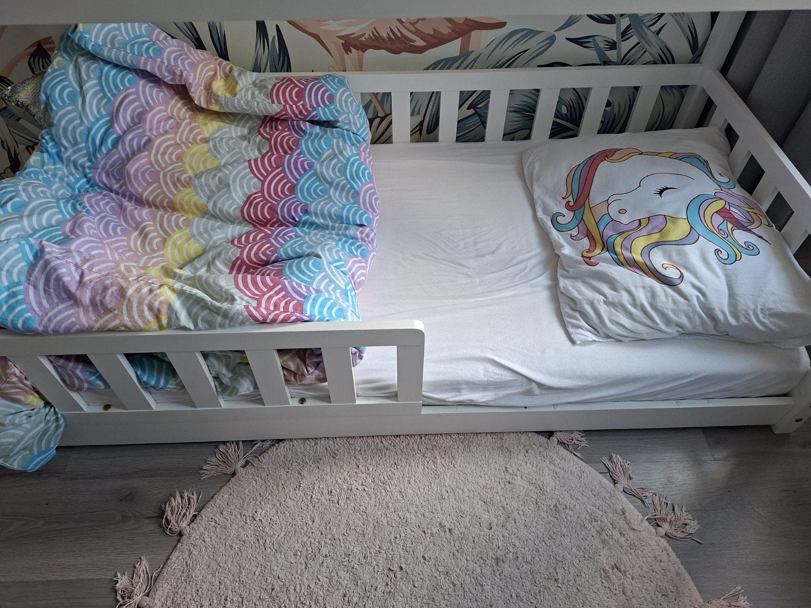 Een leuk en gezellig huis peuterbed inclusief matras, 70 tot 85 cm, Zo goed als nieuw, 160 tot 180 cm, Ophalen