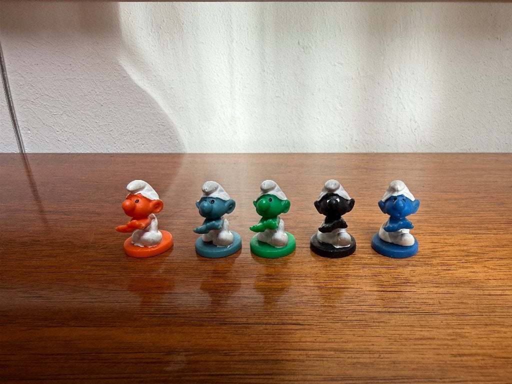 Slaapwandelende Mini-Smurfen – 5 stuks, Verzamelen, Smurfen, Ophalen of Verzenden, Gebruikt, Overige Smurfen, Poppetje, Figuurtje of Knuffel