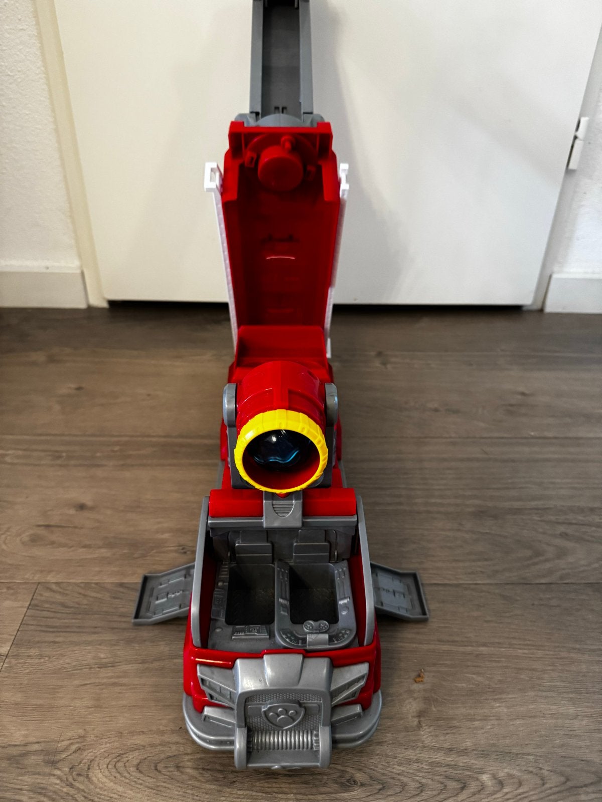 Paw Patrol Marshall Brandweerwagen met blauwe bal, Ophalen of Verzenden, Zo goed als nieuw