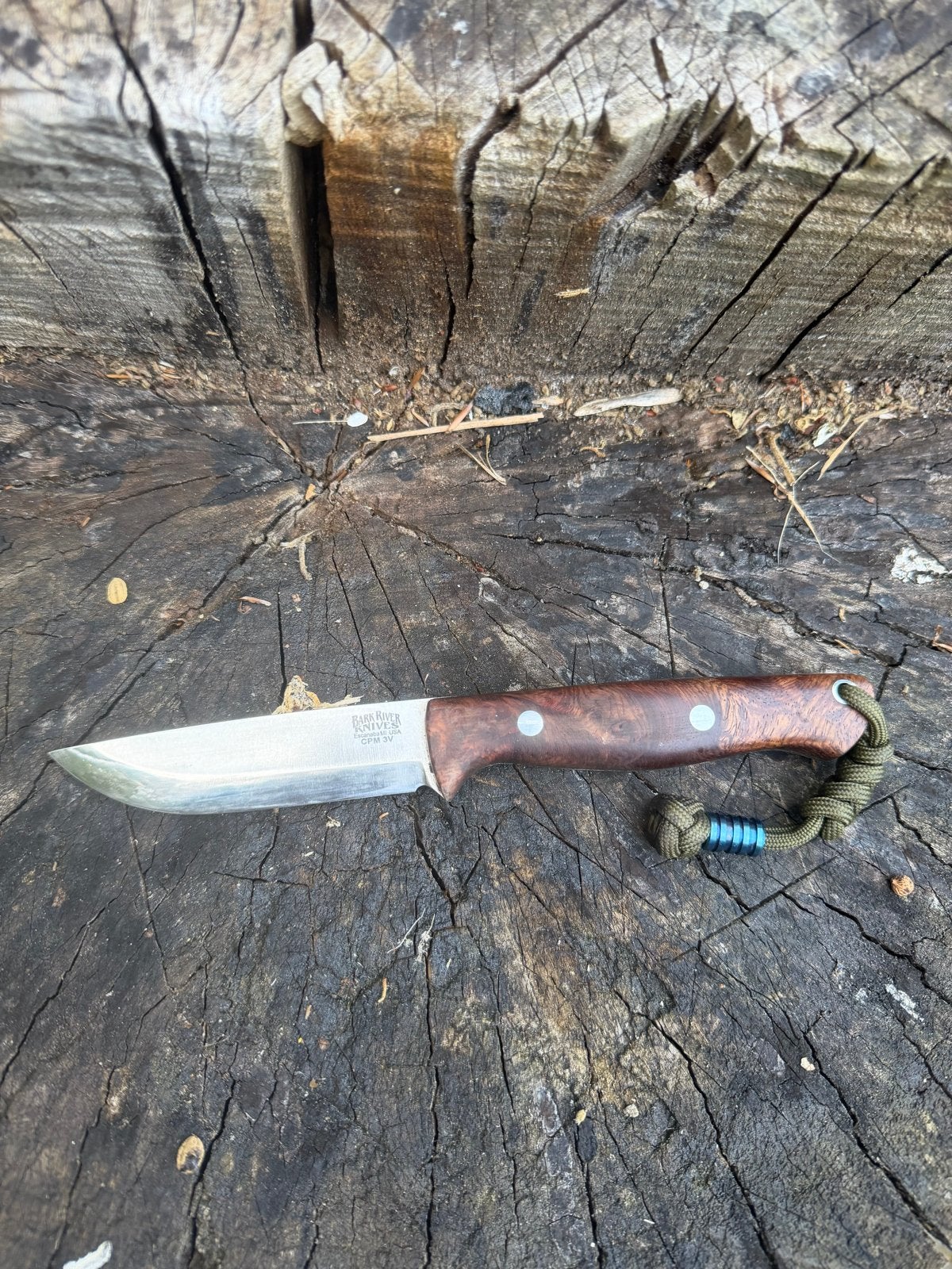 Bark River Knives Gunny CPM 3V Walnut, Ophalen, Gebruikt