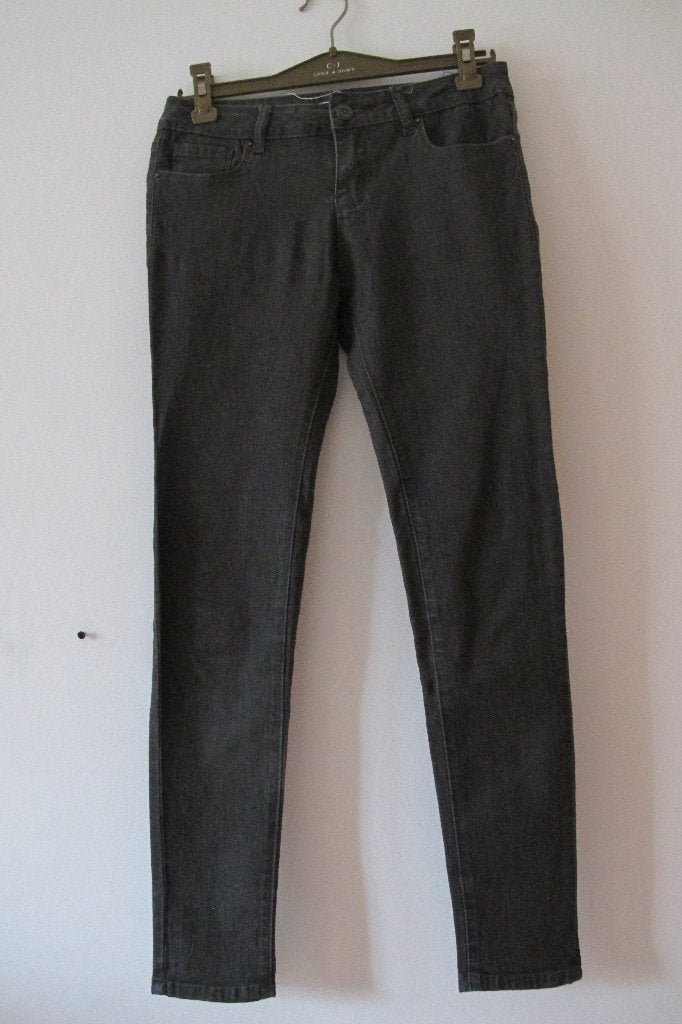 Grey skinny jeans (Forever 21), Broek, Gebruikt, Meisje, Ophalen of Verzenden