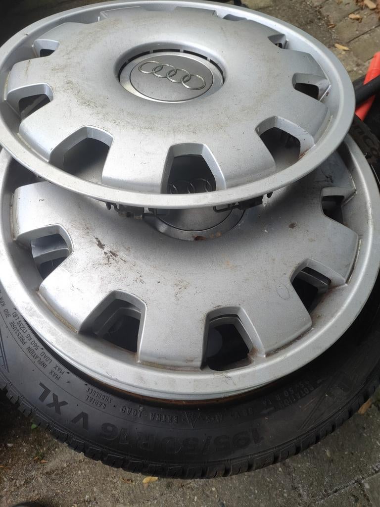 Audi wieldoppen 16 inch (set van 4), Auto diversen, Wieldoppen, Ophalen of Verzenden, Gebruikt