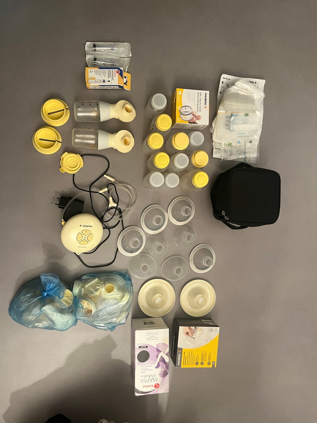 Medela Swing Maxi borstkolf met accessoires, Ophalen, Gebruikt, Dubbelzijdig, Medela