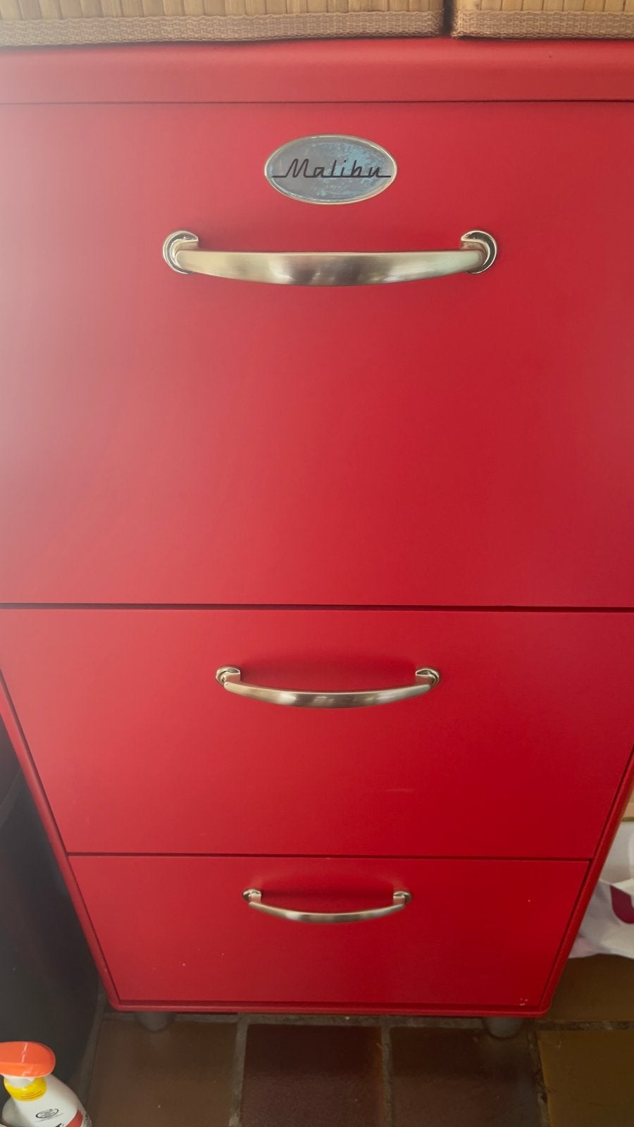 Rode schoenenkast Malibu 57x122x24 cm, Huis en Inrichting, Ophalen, Gebruikt