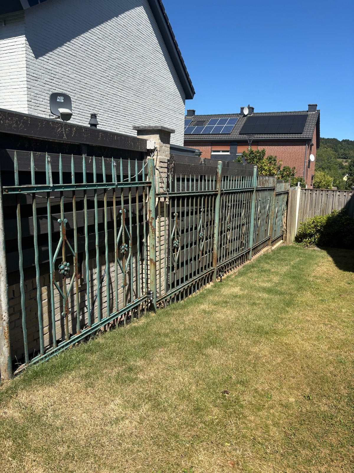Antiek hekwerk ijzer buiten 6 stuks!, Tuin en Terras, Ophalen, Gebruikt, IJzer, Sierhekwerk