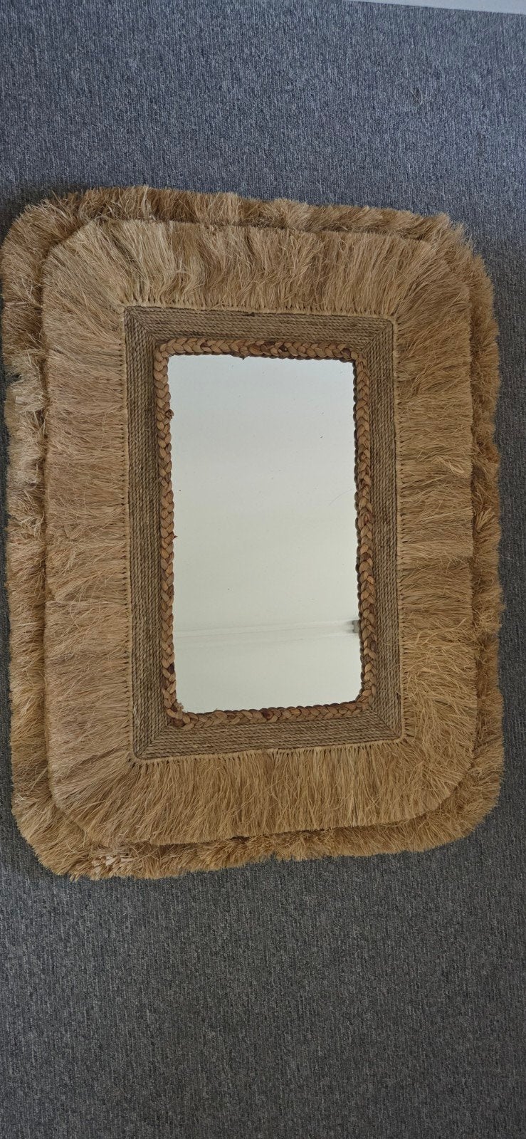 Nieuwe handgemaakte spiegel uit Bali - 80x60 cm, Huis en Inrichting, Ophalen, Nieuw, Minder dan 100 cm, Rechthoekig