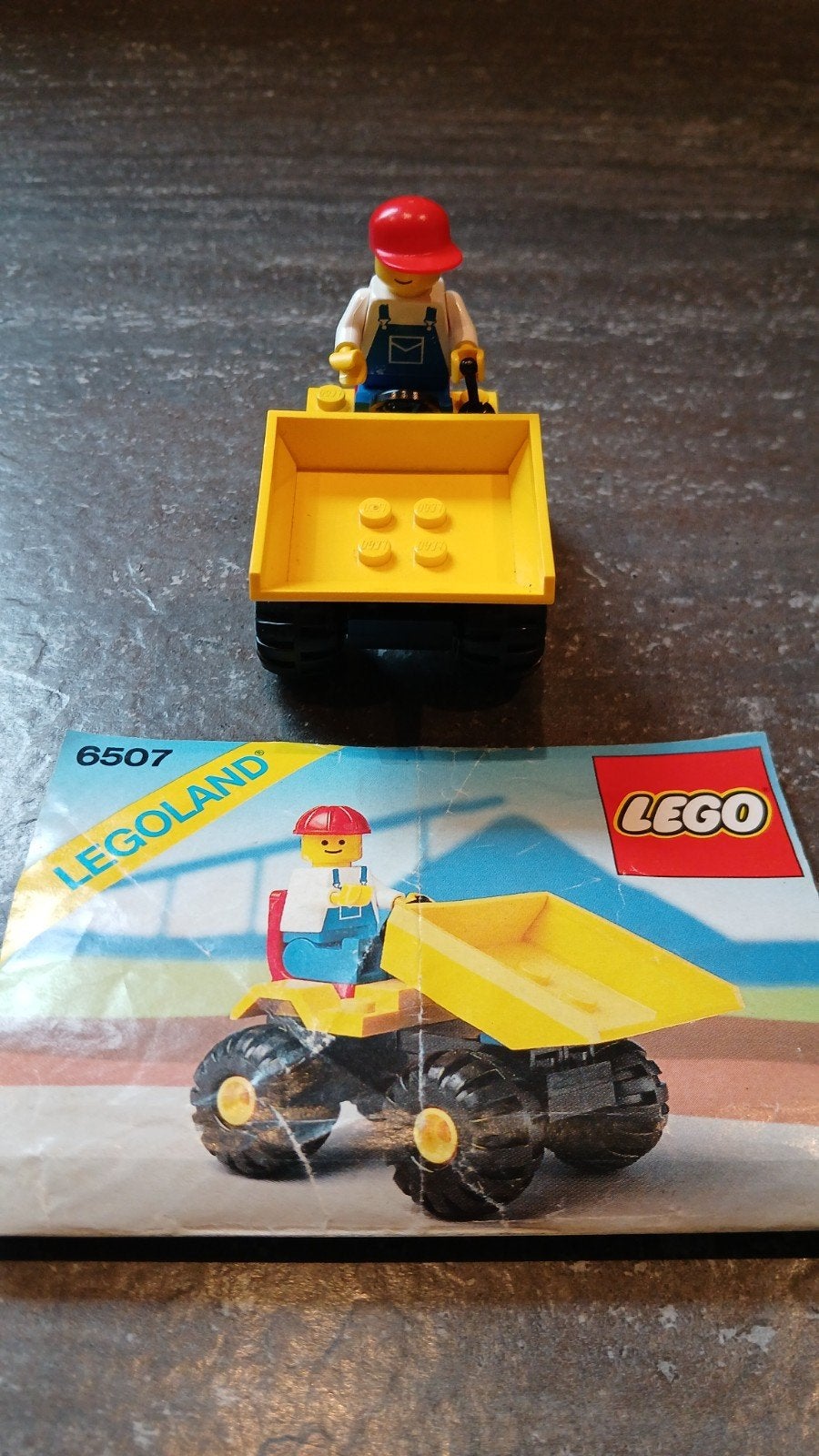 Lego 6507 Dumper met minifiguur en instructies, Gebruikt, Lego, Ophalen of Verzenden, Complete set