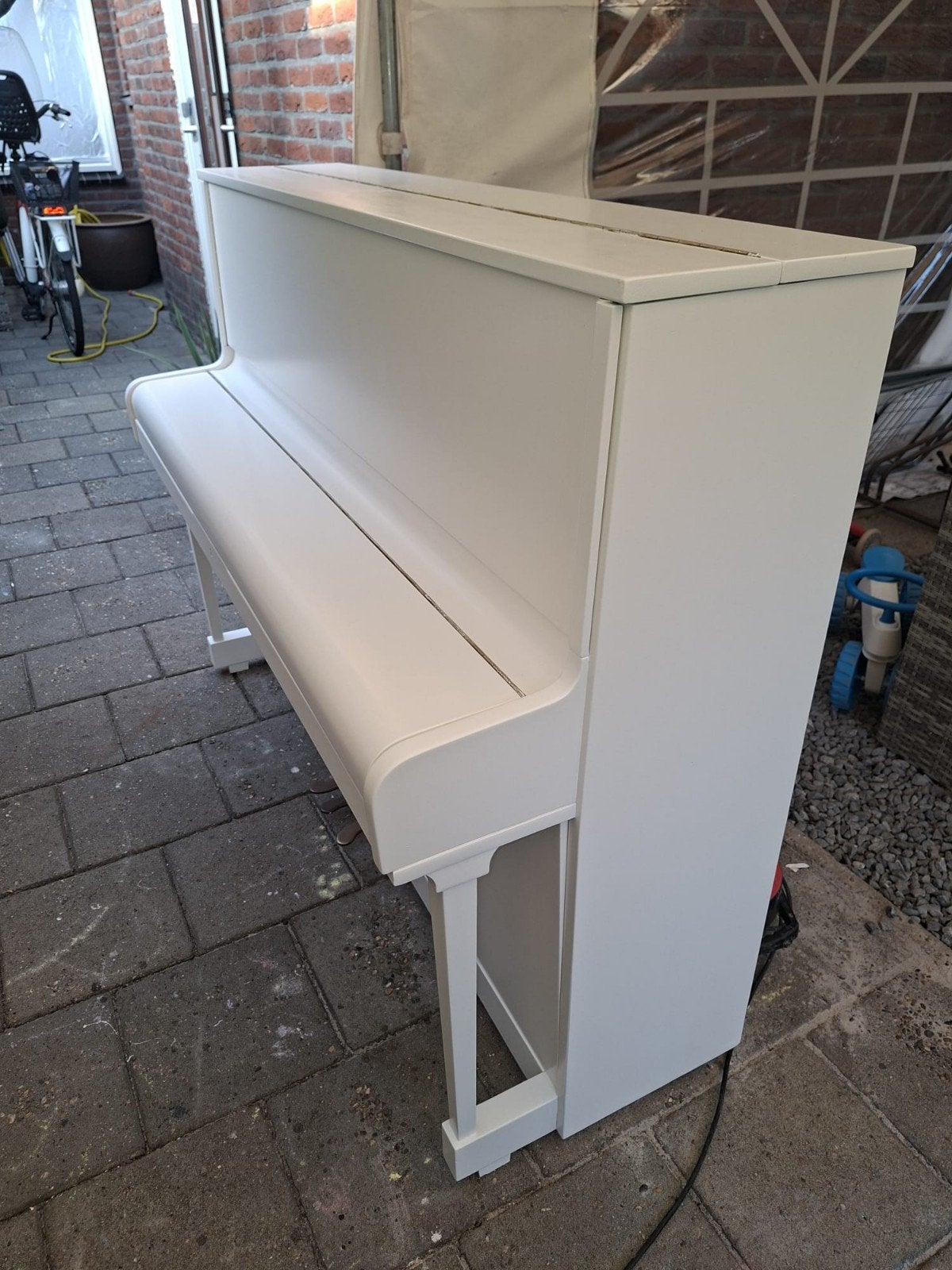 Steinmetz Piano, Muziek en Instrumenten, Piano's, Gebruikt, Piano, Wit, Ophalen