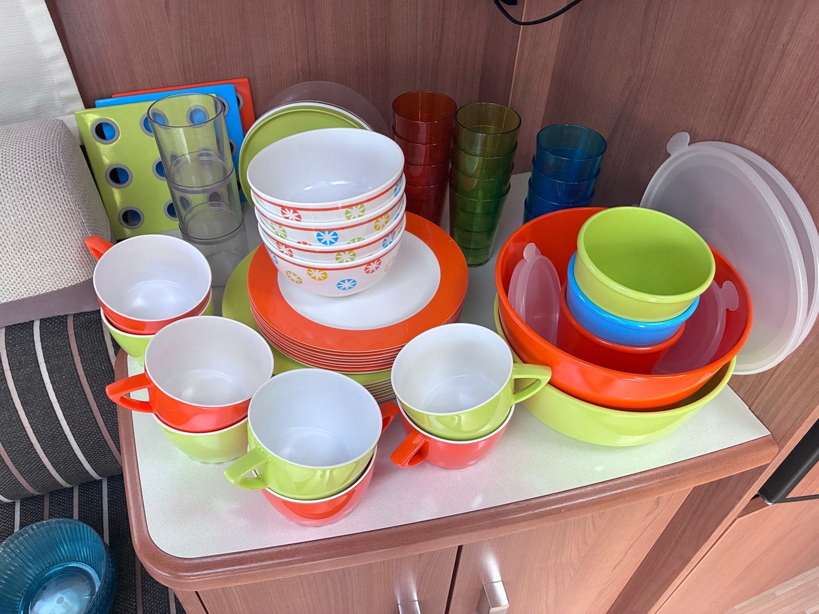 Mepal Rosti Melamine Campingservies - Uitgebreide Set, Ophalen, Kunststof, Gebruikt, Mepal