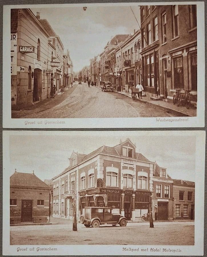 2x Gorinchem • Rond 1927 • Citroën B14 • Hotel Metropôle, Verzenden, 1920 tot 1940, Zuid-Holland