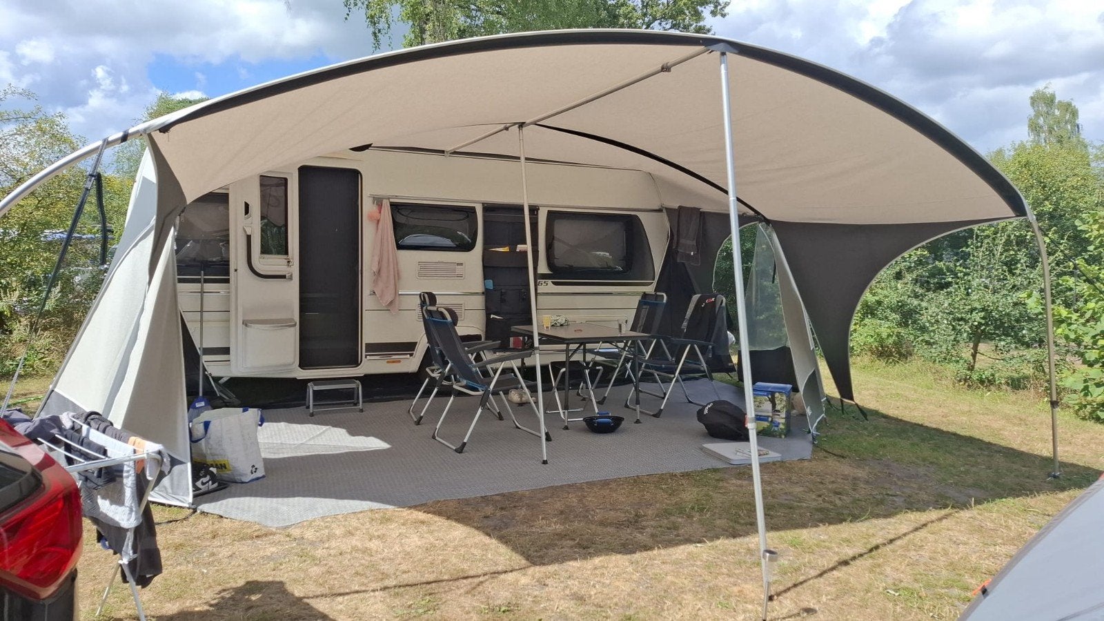 Bax Unico Verona Grey voortent + petluifel – compleet 12.1, Ophalen