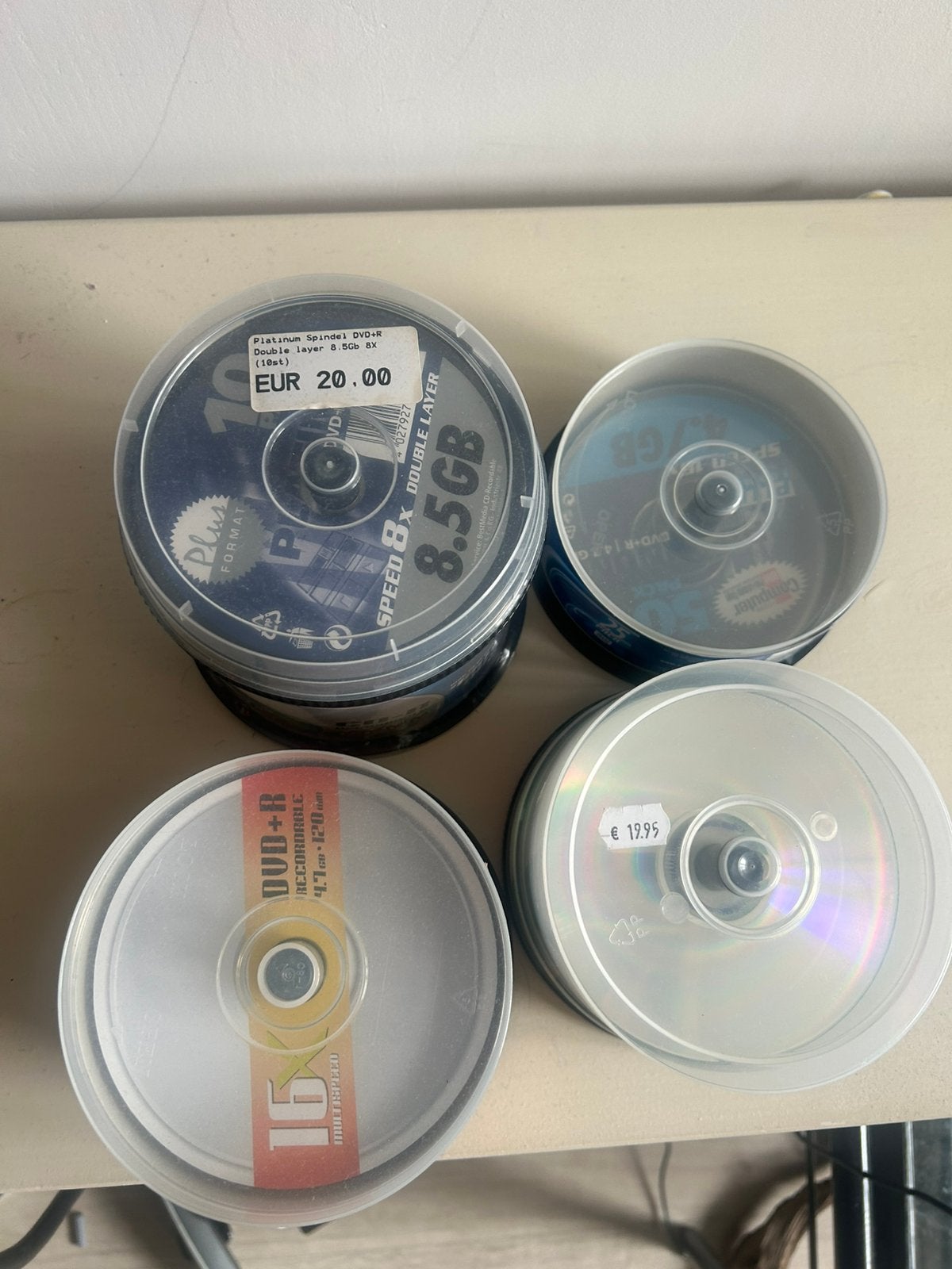 Lege cds en dvds, Computers en Software, Beschrijfbare discs, Ophalen of Verzenden, Zo goed als nieuw, Dvd