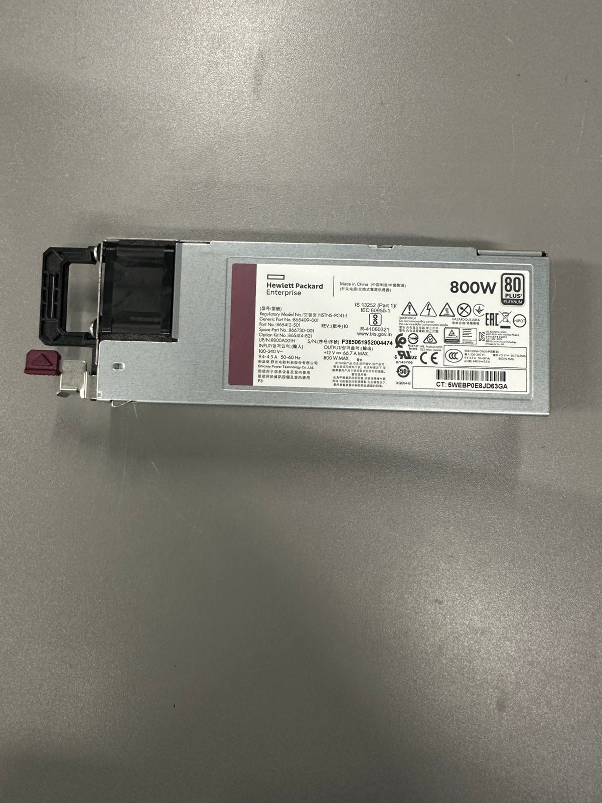 Hewlett Packard Server PSU - HSTNS-PC41-1, Ophalen of Verzenden, Gebruikt