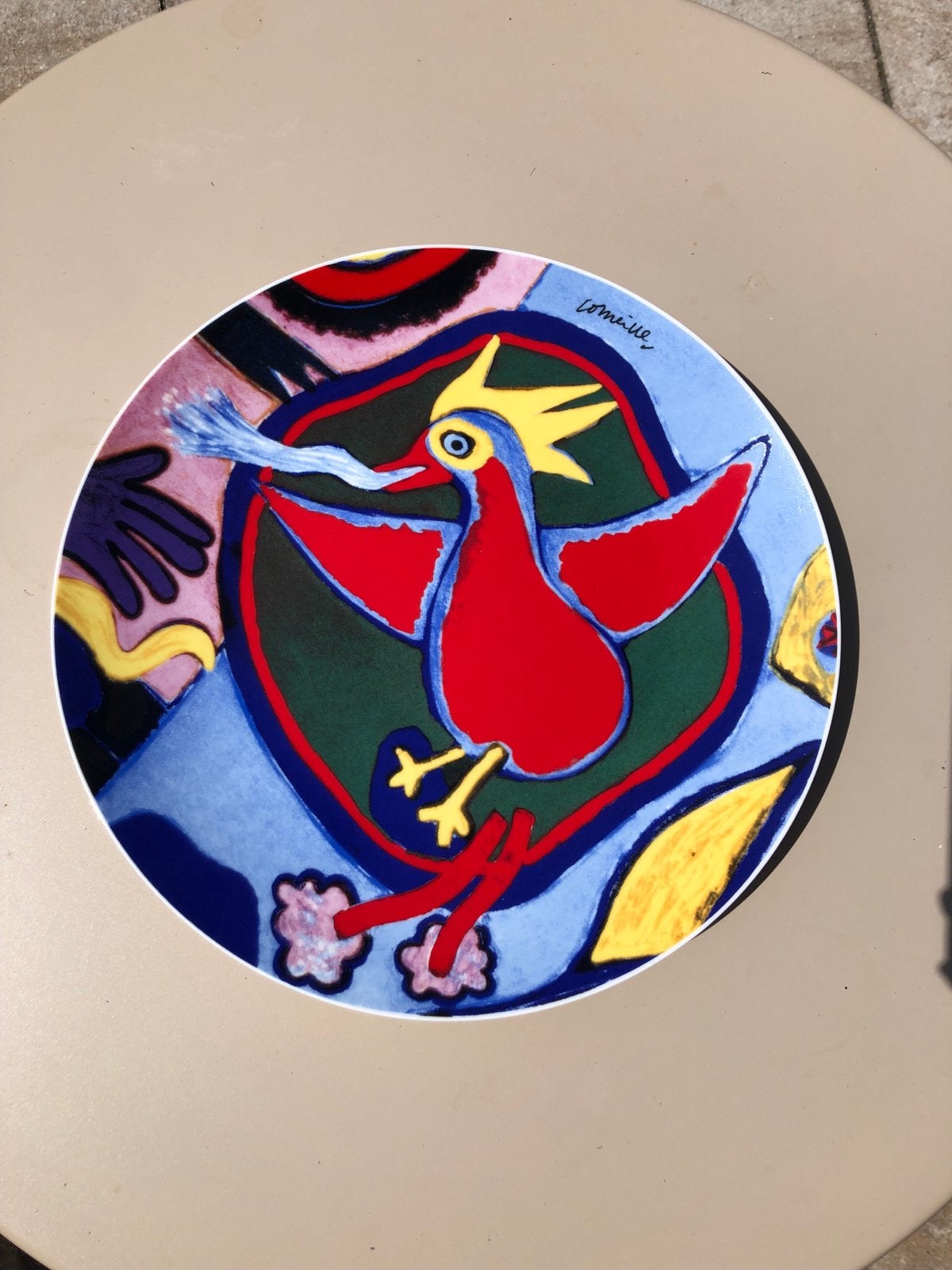 Corneille wandbord 'De Vogel’, Ophalen
