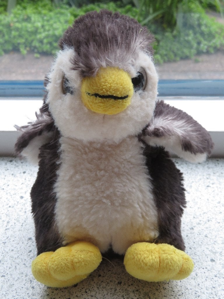 Pinguïn merk PIA Soft Toys baby -pinguïn ca 17 cm, Overige typen, Grijs, Wasbaar, Ophalen of Verzenden