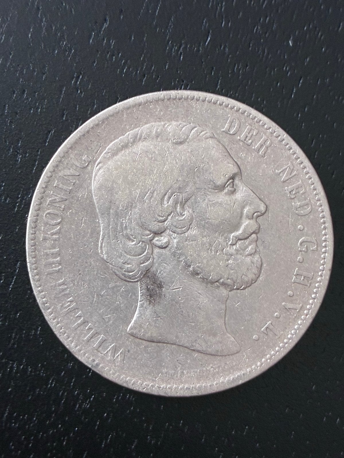 Zilveren 2½ Gulden Koning Willem III 1872, Koning Willem III, Zilver, Ophalen of Verzenden, Losse munt