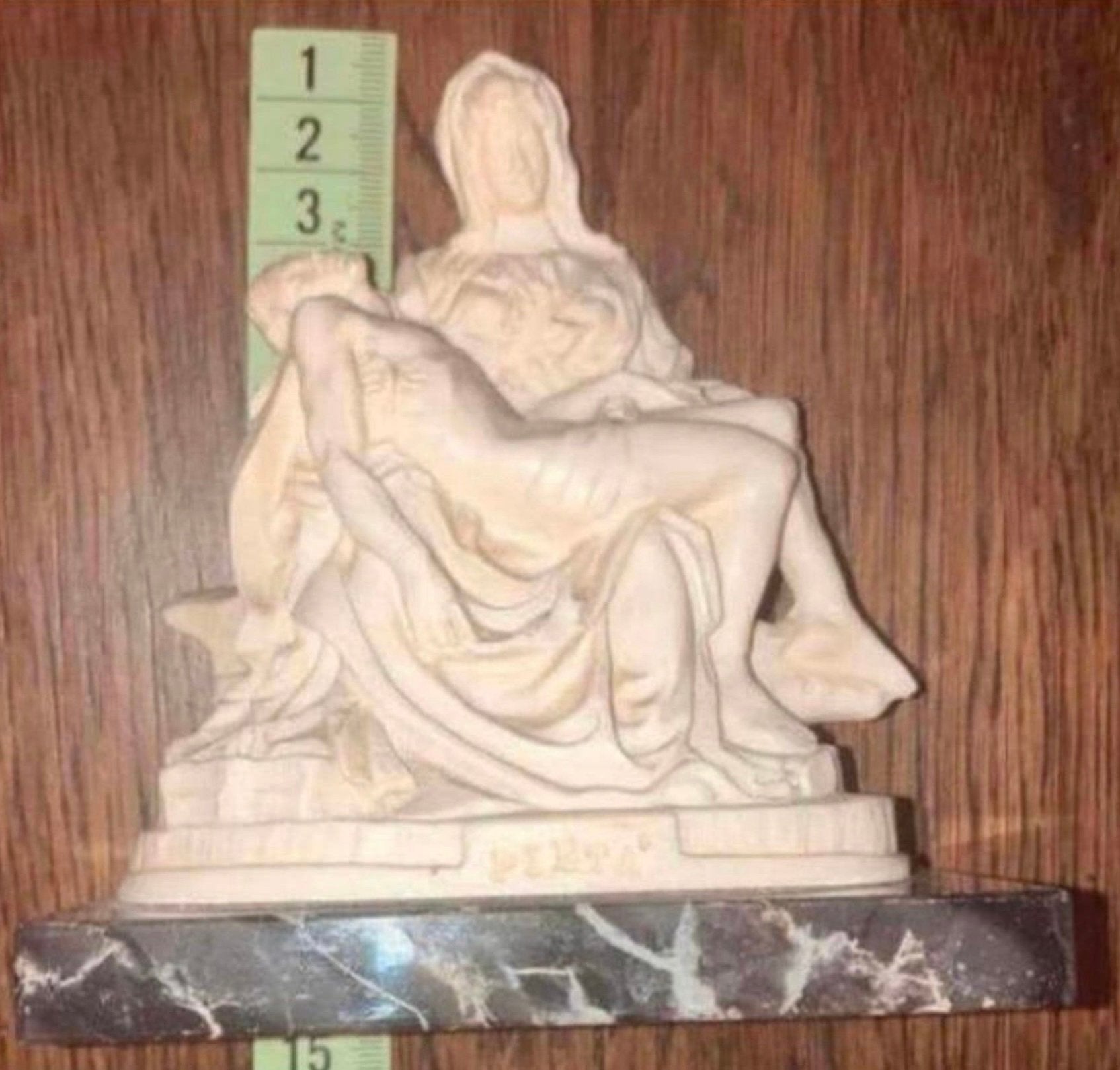 PIËTA OP MARMER!MOOIE GESIGNEERDE ITALIAANSE UITVOERING!!!, Ophalen of Verzenden