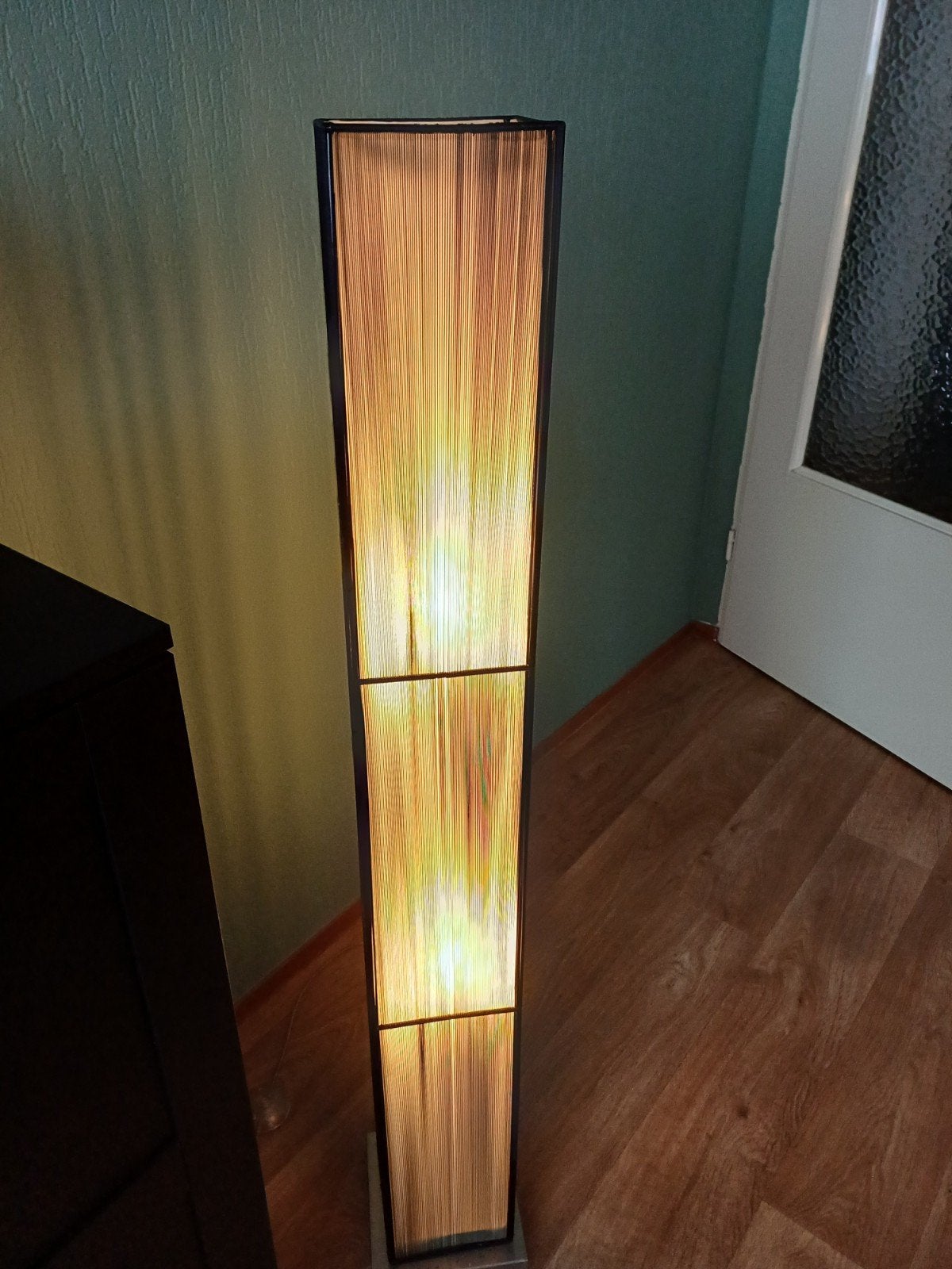 Moderne staande lamp met sfeervol licht, Huis en Inrichting, Lampen | Vloerlampen, Gebruikt, Textiel, Modern, 150 tot 200 cm