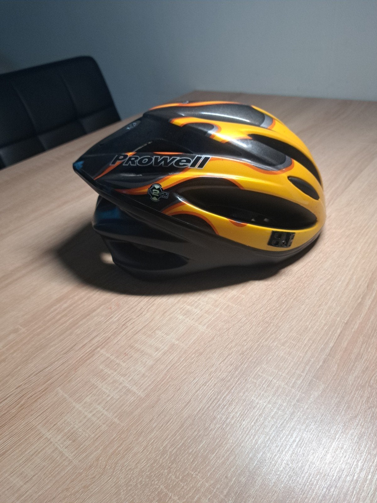 Prowell fietshelm - Zwart/Geel - Gebruikt, Verzenden, Overige maten, Heer of Dame, Gebruikt