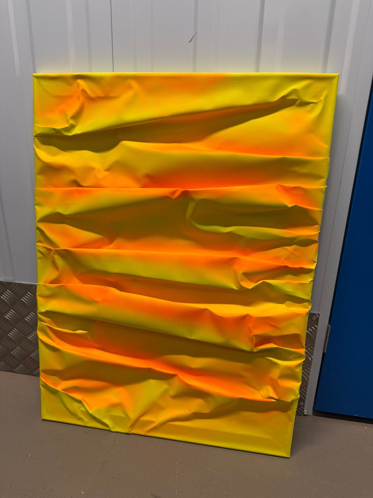 Louis Michel Krüger Abstract Geplooid Kunstwerk, Ophalen of Verzenden