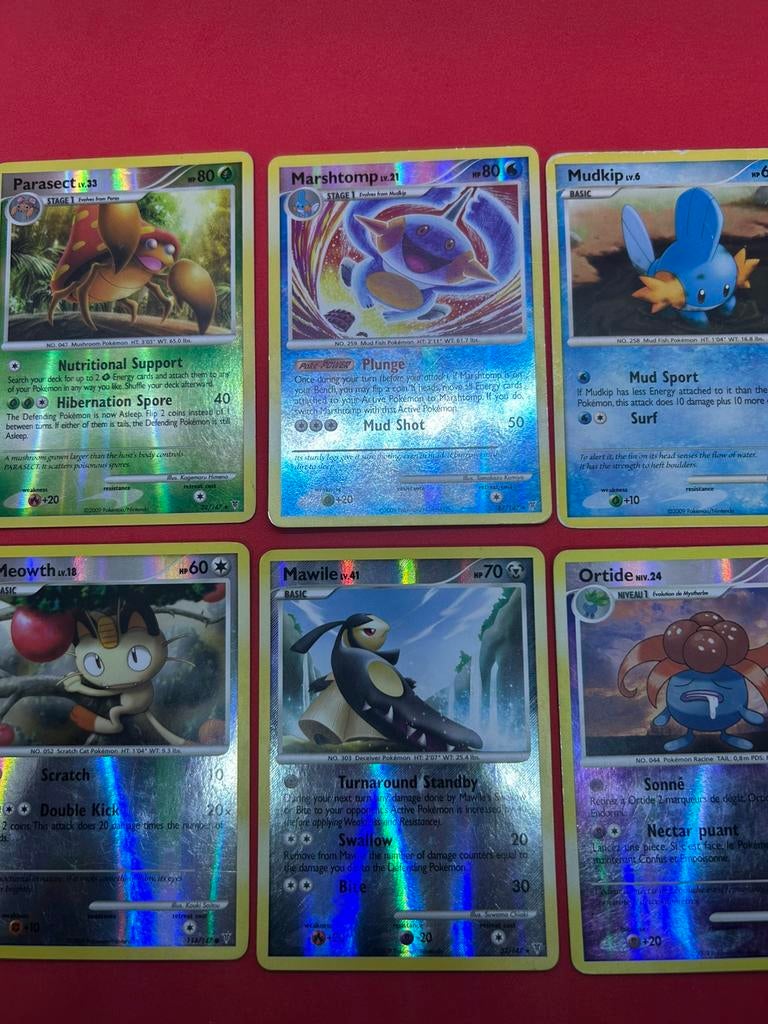Supreme Victors Reverse Holo Set 6x Vintage Pokémon Cards, Ophalen of Verzenden, Zo goed als nieuw, Meerdere kaarten