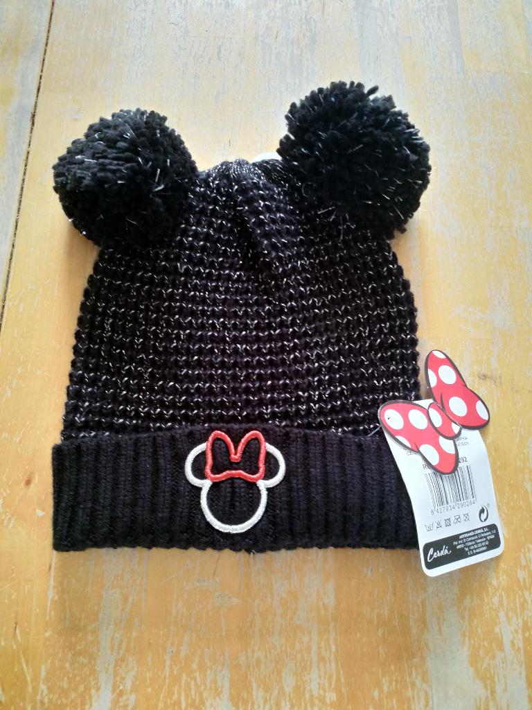 Muts mini Mouse met 2 pompons, Ophalen of Verzenden, Nieuw, Meisje, Muts