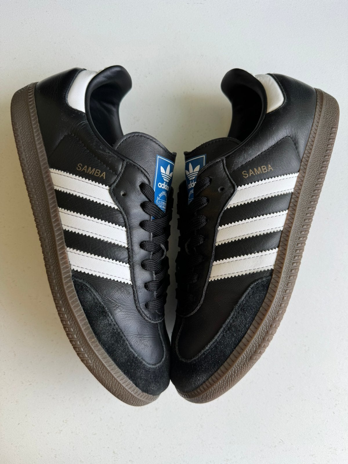 Adidas samba, echt leer maat 42, Zwart, Ophalen of Verzenden, Sneakers of Gympen, Zo goed als nieuw