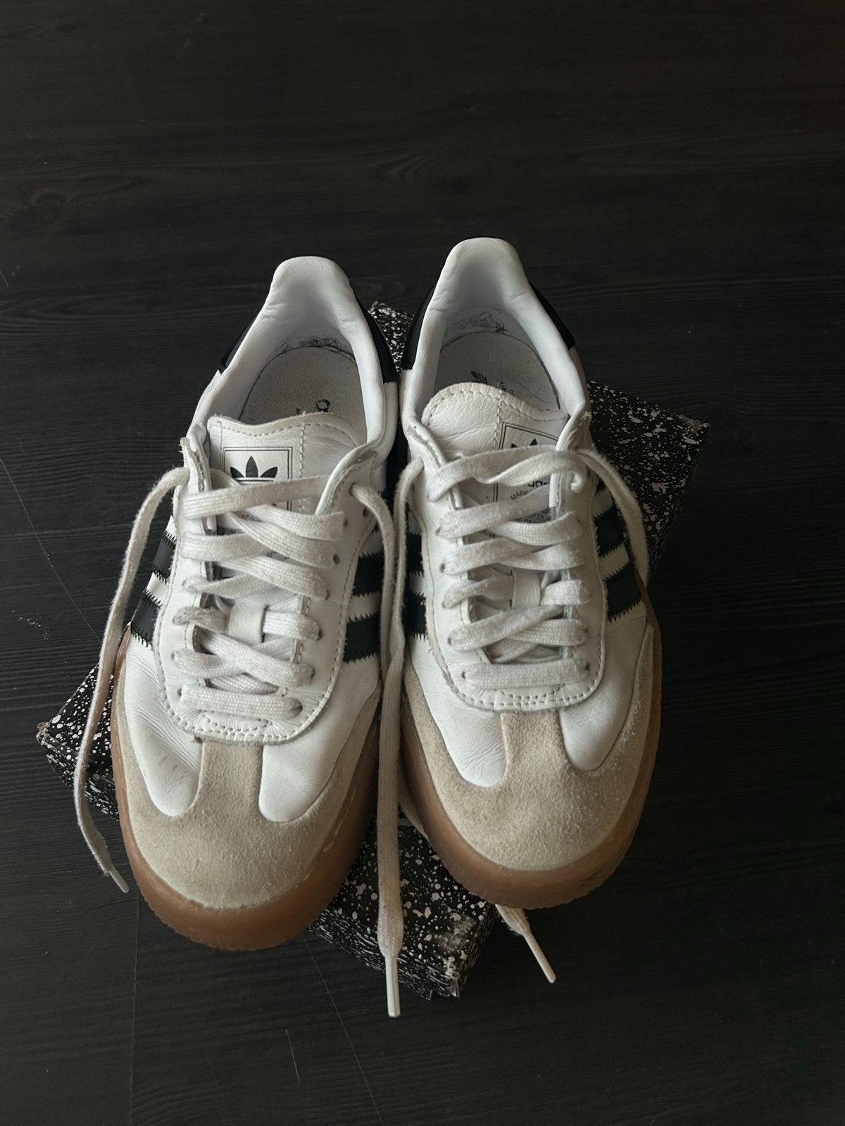Adidas Samba OG sneakers - Maat 37 1/3, Ophalen of Verzenden, Gedragen, Wit, Sneakers of Gympen