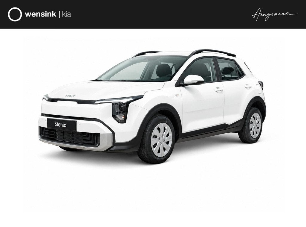 Kia Stonic 1.0 T-GDi MHEV DynamicLine | Lichtsensor | Aircon, Auto's, Kia, Voorwielaandrijving, Stof, 116 pk, Wit