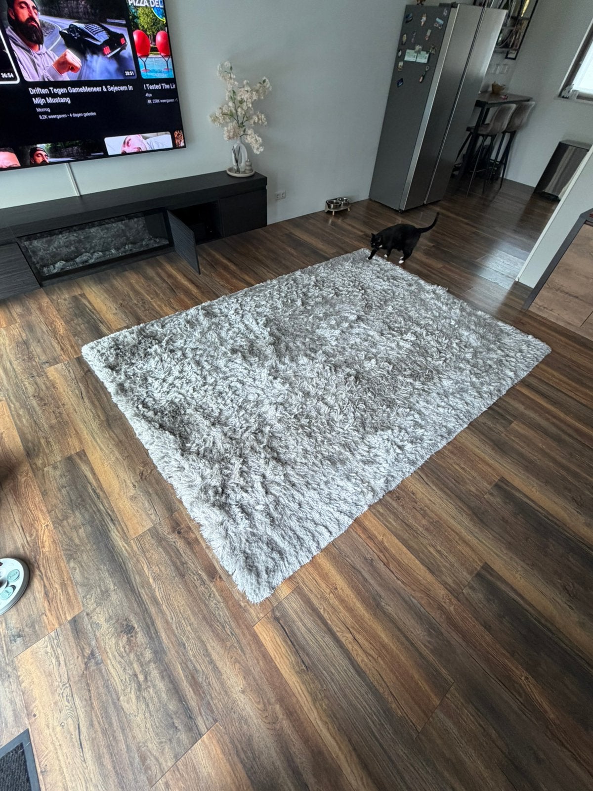 Hand getuft vloerkleed 190x280cm, Ophalen, Gebruikt, 150 tot 200 cm, 200 cm of meer