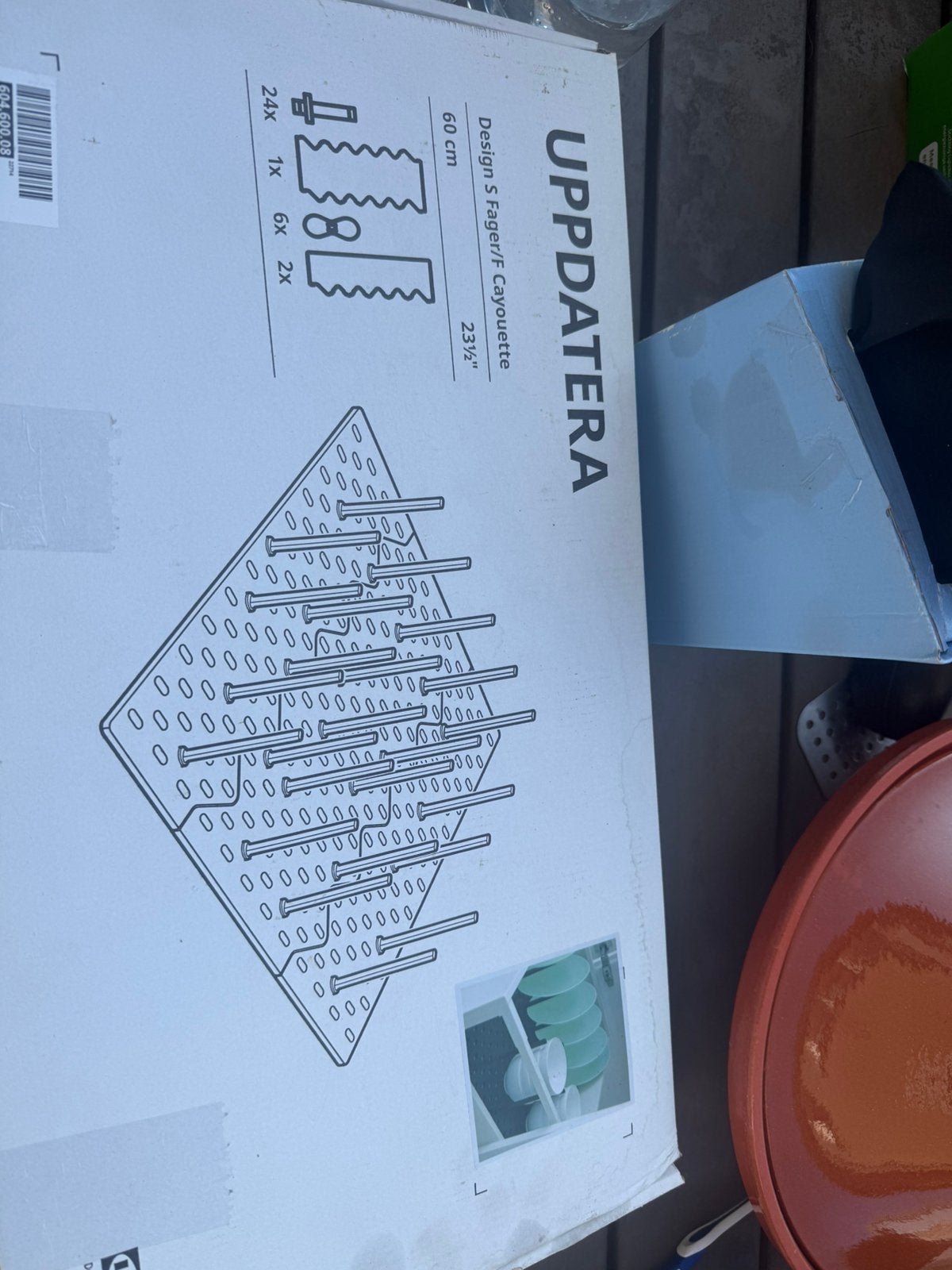 Borden-ladenrek ikea Updatera, Bordenrek, IKEA, Kunststof, Nieuw
