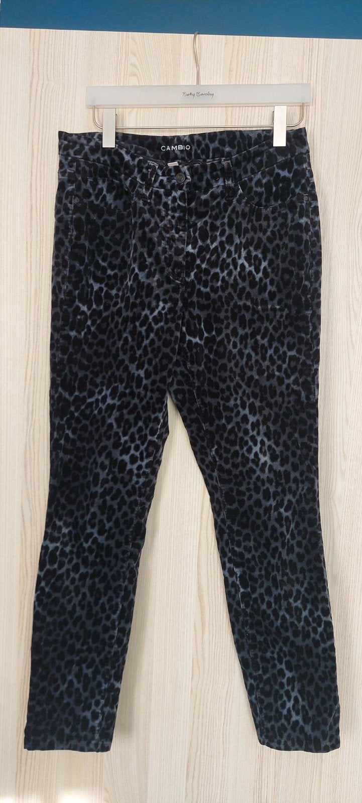 cambio broek met print maat 42, Verzenden, Zo goed als nieuw, Zwart, Lang