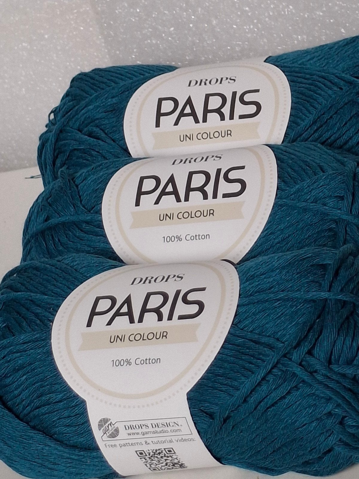 20 bollen DROPS Paris Uni Colour 100% katoen garen, Ophalen of Verzenden