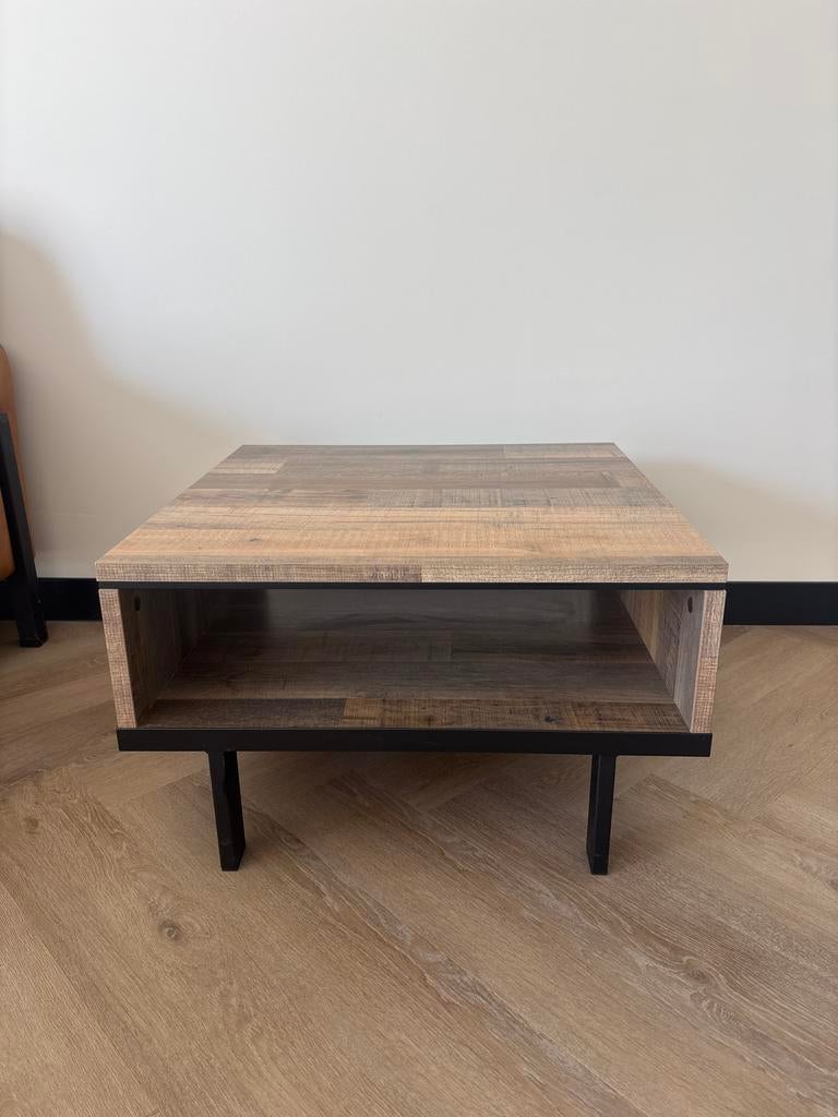 Bijzettafel Lamulux 67x67x40 cm - Gekocht bij Zitmaxx, Huis en Inrichting, Tafels | Bijzettafels, Zo goed als nieuw, Vierkant
