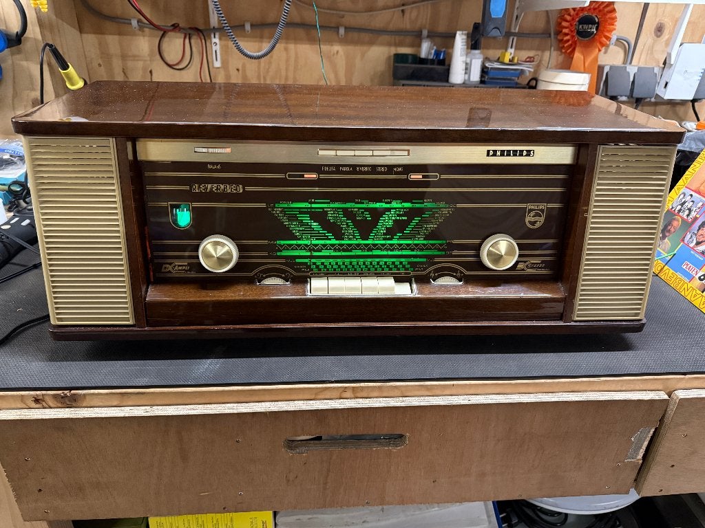 Philips Reverbeo Buizenradio Radiomeubel Antiek bijna nieuw, Ophalen