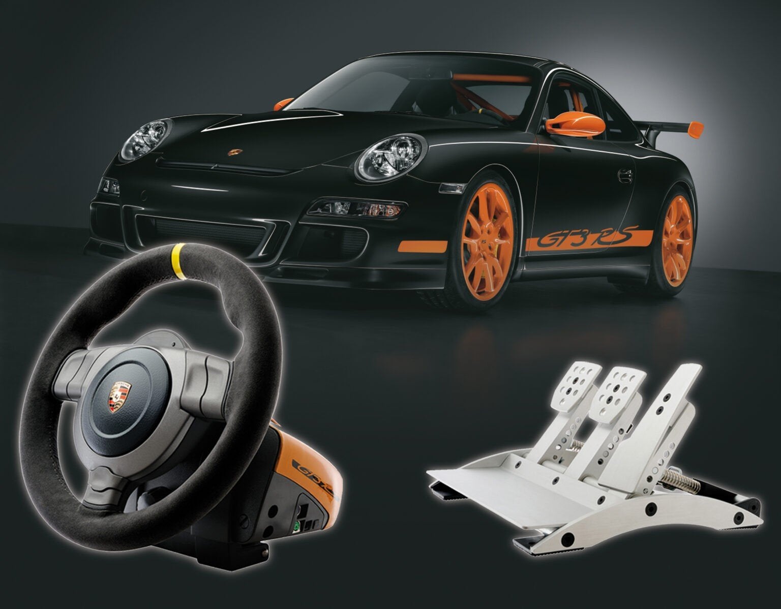 Fanatec Porsche 911 GT3 RS V2 steering wheel and pedals, Ophalen, Racestuur, Gebruikt, Force feedback