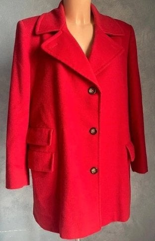 Max Mara jas rood 38/40, Ophalen of Verzenden, Zo goed als nieuw, Maat 38/40 (M), Rood