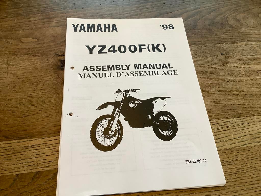 Yamaha YZ400F(K) Montagehandleiding '98, Verzenden, Yamaha