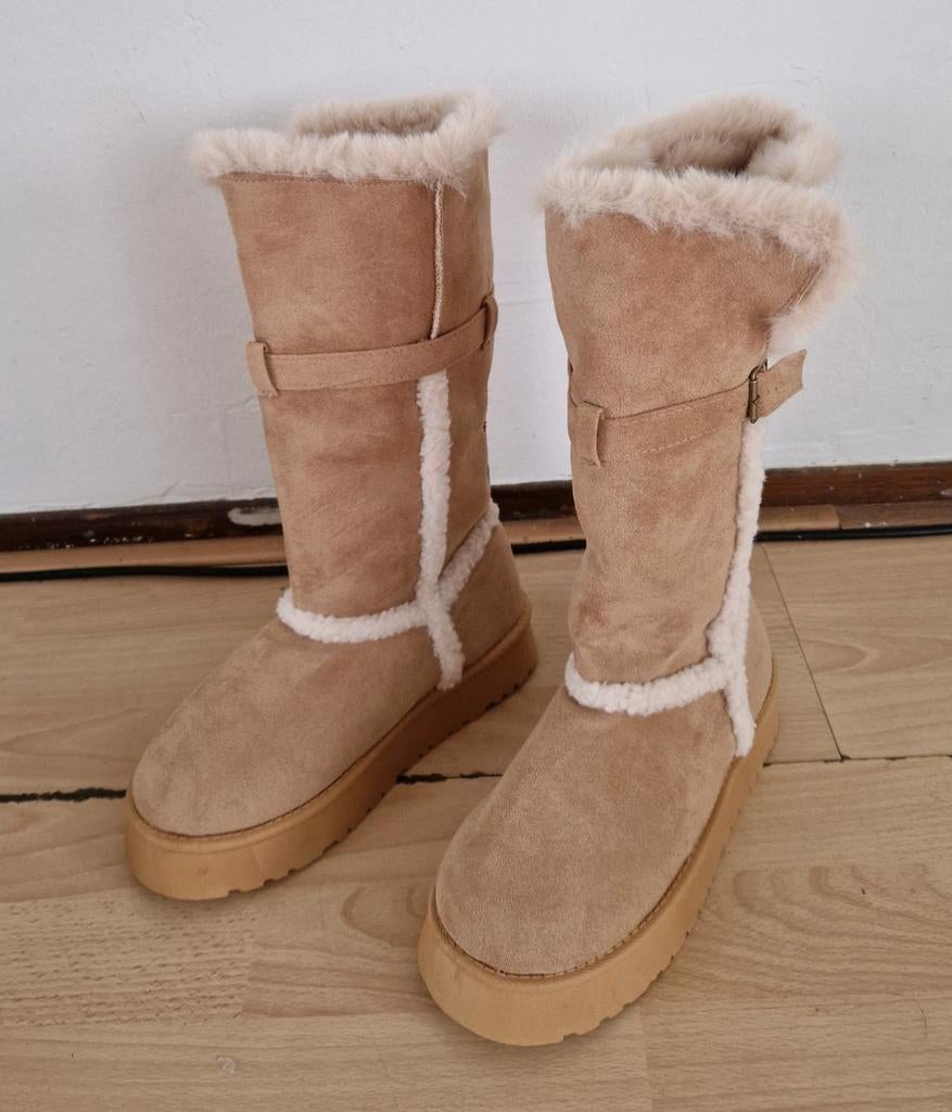 Snowboots Maat 39 fleece laarzen plateau laars, Kleding | Dames, Schoenen, Bruin, Snowboots, Nieuw, Ophalen of Verzenden