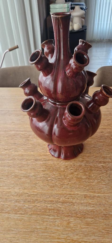 Tulpenvaas, Huis en Inrichting, Woonaccessoires | Vazen, Ophalen of Verzenden, Overige kleuren, Glas, Minder dan 50 cm