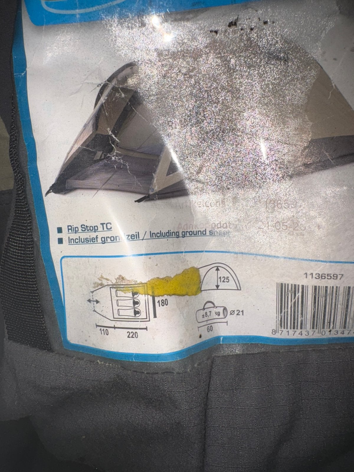 Katoenen tent, Ophalen of Verzenden, Zo goed als nieuw, Tot en met 2