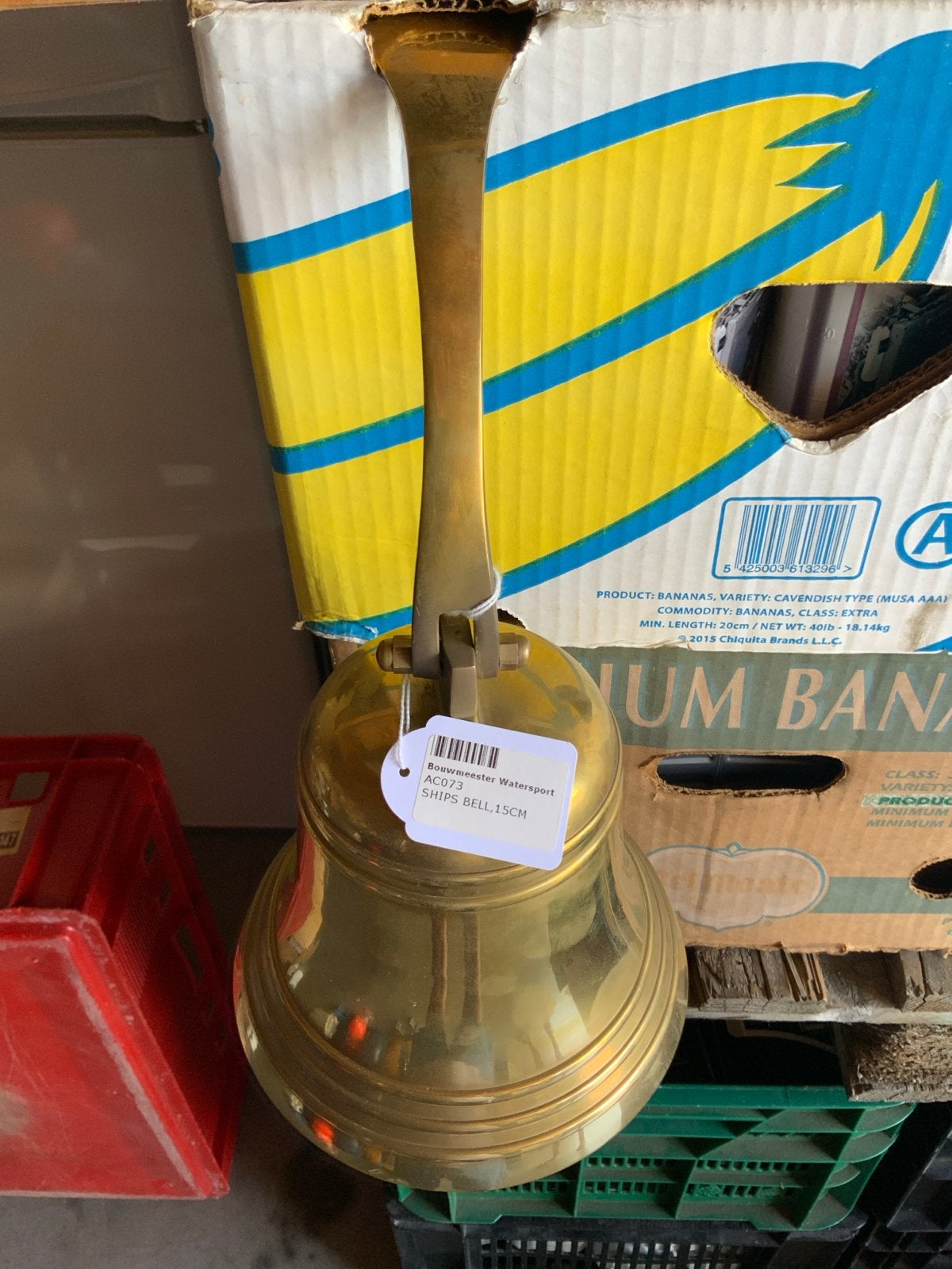 Messing scheepsbel - 15 cm -, Antiek en Kunst, Antiek | Overige Antiek, Ophalen