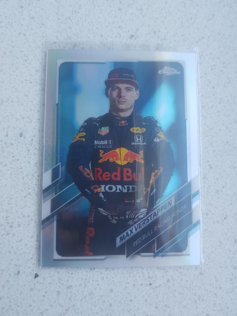 Max Verstappen Refractor Portrait Topps 2021 F1, Hobby en Vrije tijd, Verzamelkaartspellen | Overige, Verzenden
