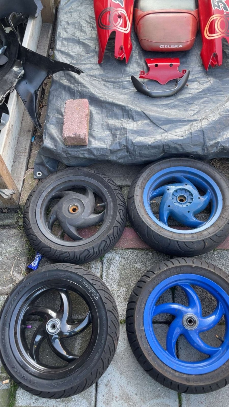 Gilera Runner 180cc/125cc Velgen SD, Fietsen en Brommers, Brommeronderdelen | Scooters, Gebruikt, Overige merken, Overige typen