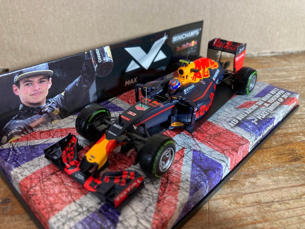 ✅ Max Verstappen 1:43 editie 12 2nd Place British GP 2016, Ophalen of Verzenden, Nieuw, Formule 1