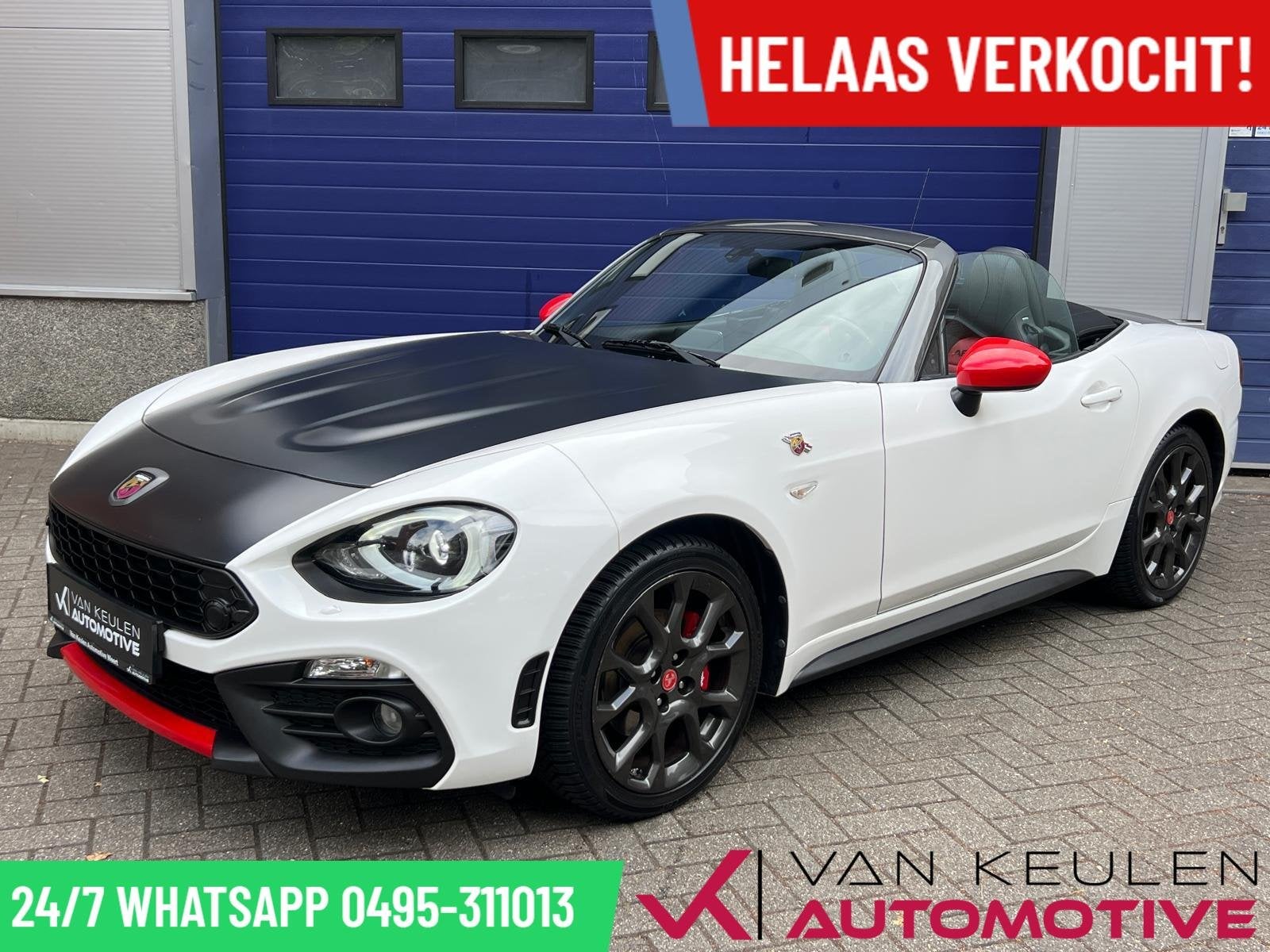Abarth 124 Spider 1.4 170 PK l Navi l Keyles l Record Monza, Automatische klimaatregeling, Dealer onderhouden, Gebruikt, Zwart