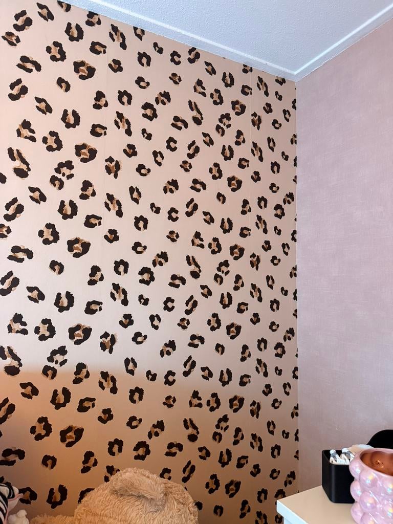 Behang 5 rollen over panterprint, Ophalen, 25 tot 50 m²