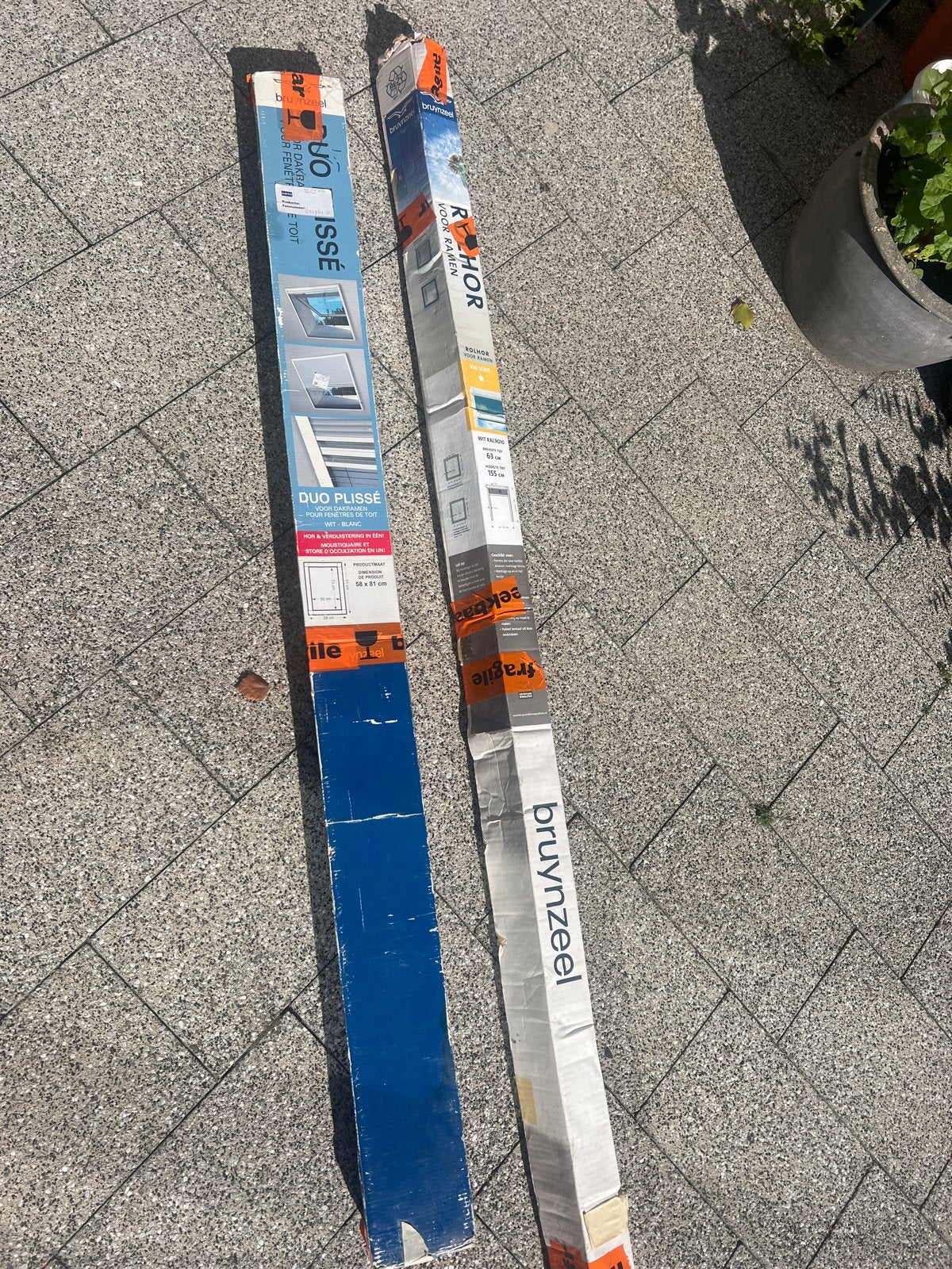 Duo Plissé voor dakramen en Rolhor voor ramen, Ophalen, Minder dan 80 cm, 120 tot 160 cm, Nieuw