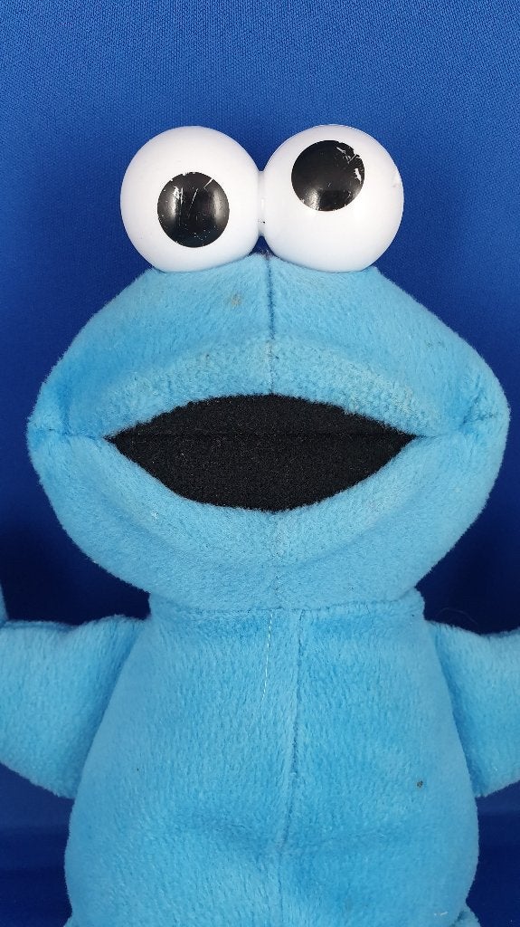 Koekiemonster, Sesamstraat. Fisher Price 2002. 28 cm. T4, Tweedehands verkoop, Tweedehands verkoop, Gebruikt, Overige typen